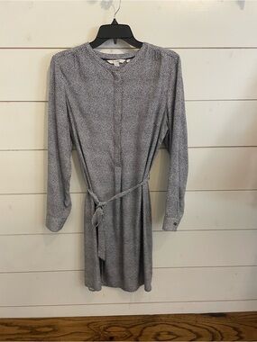 Boden navy/White Dot Belted Shirt Dress